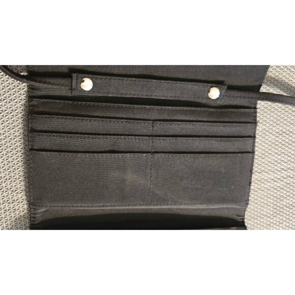 Black Nylon Crossbody Wallet w/ Detachable Strap, Washable & Water‑Resistant - Picture 4 of 9